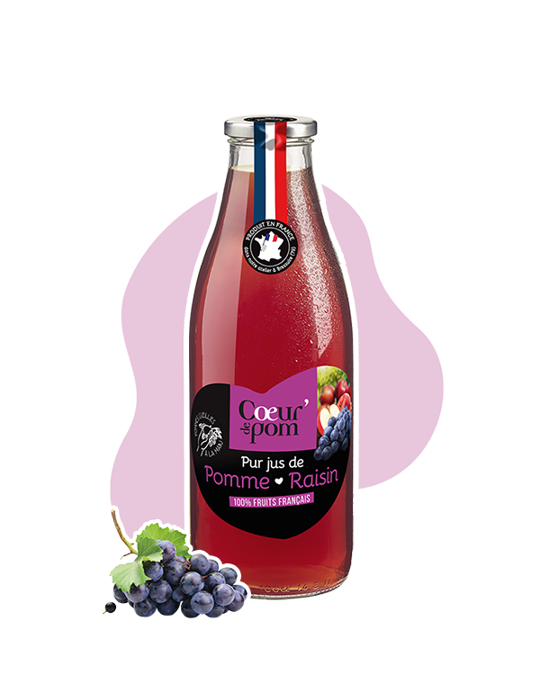 Pur jus de pommes & raisins