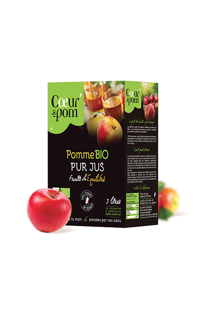 Pur jus de Pommes Bio en Bag In Box 3 L