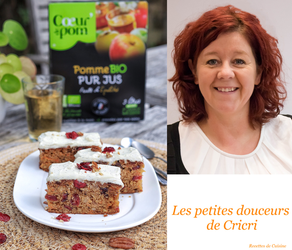 Carrot cake aux cranberries CONSEIL