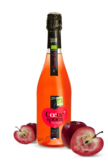 Fines Bulles de Fruits Pomme à chair rouge bio 75 cl