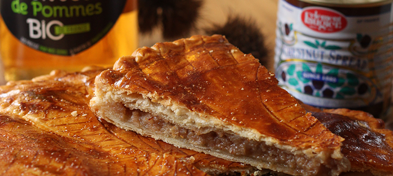 Galette des rois à la crème frangipane aux marrons