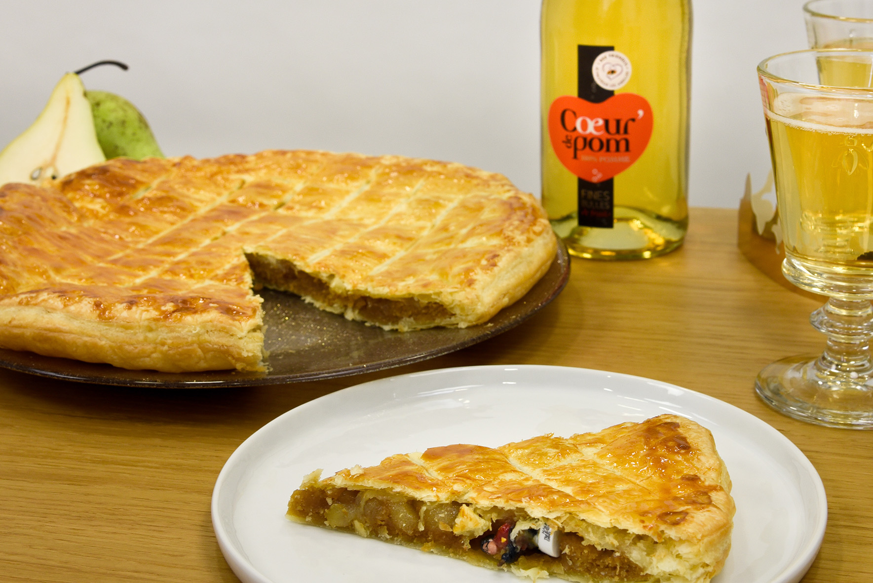 Galette des Rois au spéculoos et à la poire