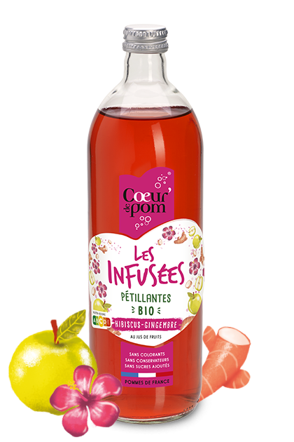 Infusées Bio hibiscus gingembre Infusions véritable & jus de