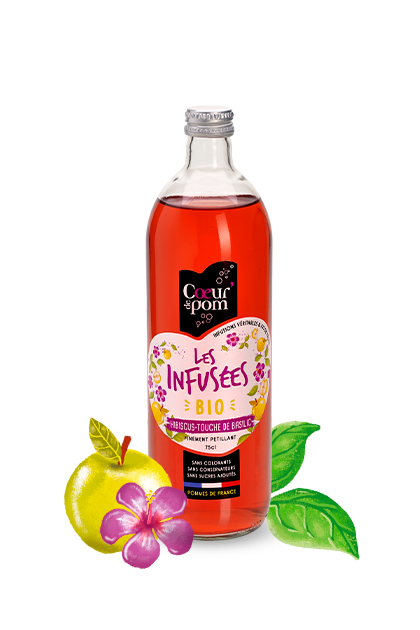 Infusées Bio hibiscus touche de basilic