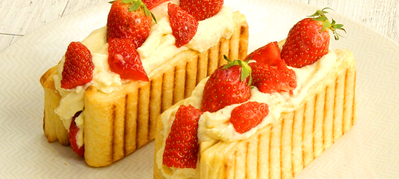 Millefeuilles aux fraises