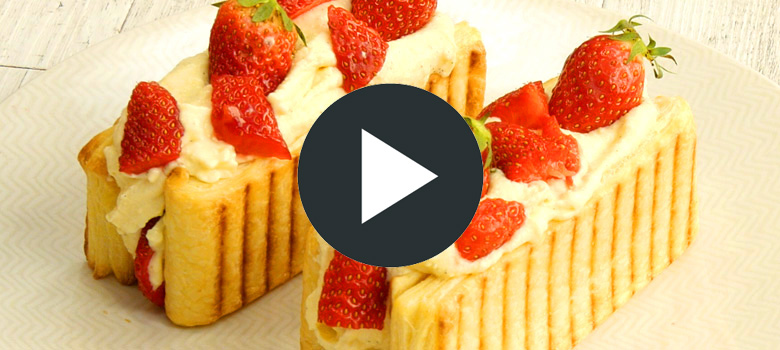 Millefeuilles aux fraises (vidéo)