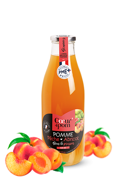Pur jus de pomme-pêche-abricot Sous le pressoir 75cl