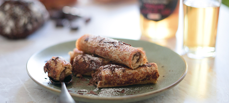 PAIN PERDU ROULÉ AU CHOCOLAT