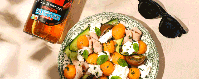 Salade melon burrata