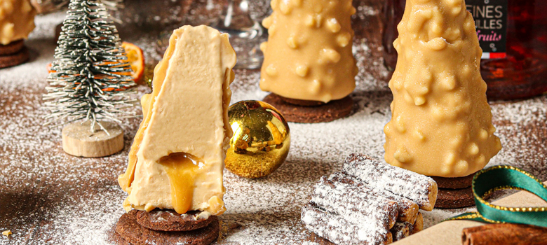 Cœur croquant au chocolat dulcey et mousse pralinée pour la saint-valentin  - Recette par Une aiguille dans l potage