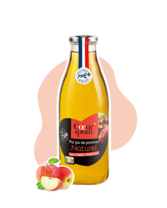 Pur jus de pommes naturel
