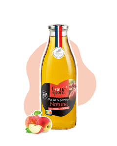 Pur jus de pommes naturel