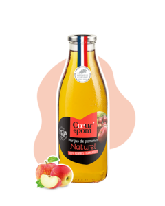 Pur jus de pommes naturel