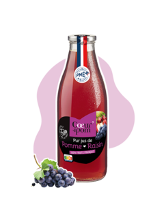 Pur jus de pommes & raisins