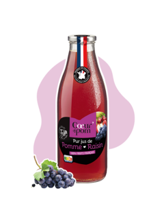 Pur jus de pommes & raisins