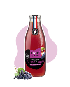 Pur jus de pommes & raisins