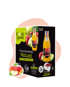 Pur jus de pommes naturel
