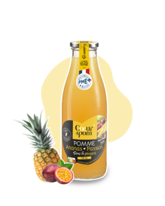 Pur jus de pomme-ananas-passion Sous le pressoir 75cl