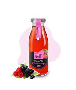Pur jus de pomme & fruits rouges