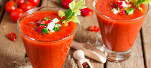 Gaspacho de tomates sans gluten