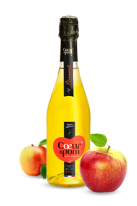 Jus de Fruit pétillant sans alcool - Fines Bulles de Fruits Coeur