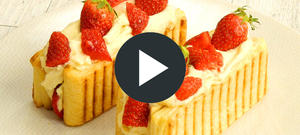 Millefeuilles aux fraises (vidéo)
