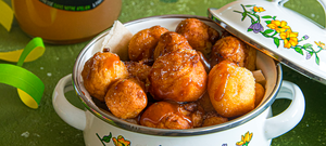 beignet au fromage blanc et caramel