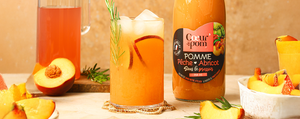 Mocktail pêche abricot romarin