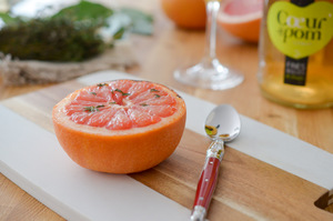 Pamplemousse rôti au thym