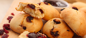 Scones aux cramberries