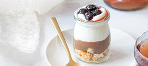 Trifle au chocolat et cerises amarena