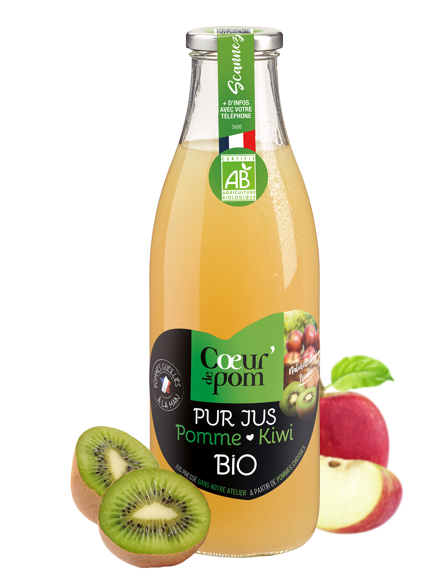 Pur jus Pomme & Kiwi Bio